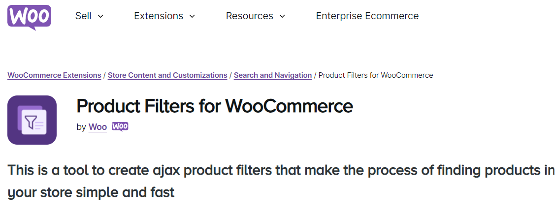 Product Filters for WooCommerce