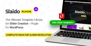 Slaido Template Pack for Slider Revolution WordPress Plugin v2.0.5