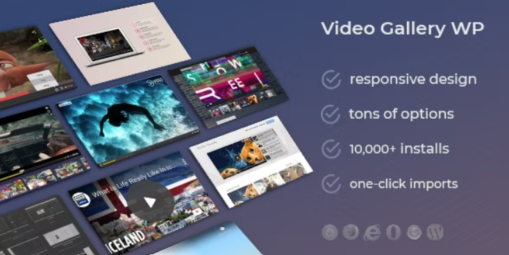 Video Gallery WordPress Plugin v12.25