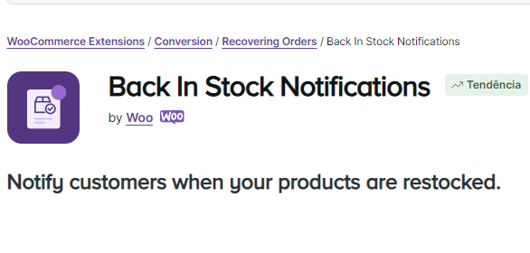 WooCommerce Back In Stock Notifications v1.7.2